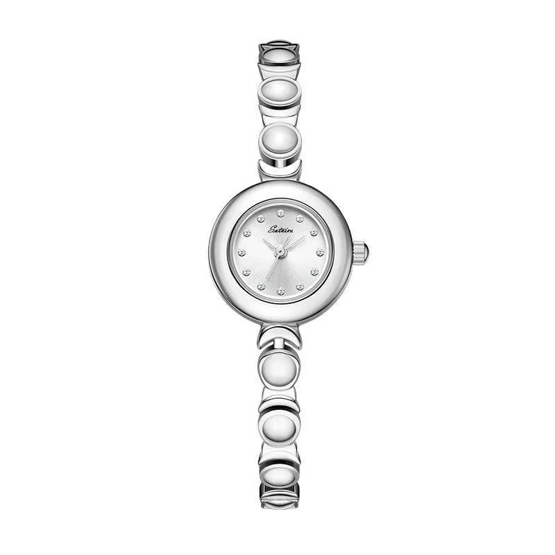 Sotoiru Quartz Watches Small Round Dial Bracelet Watch for Daily Wear T3014
