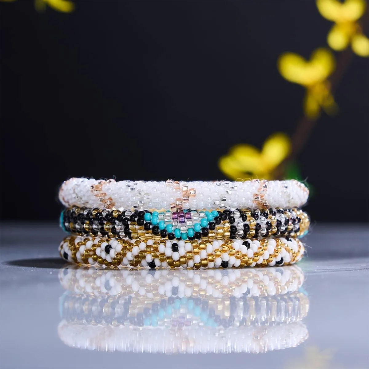 Soul and Bone | Himalayan Glass Bead Bracelet