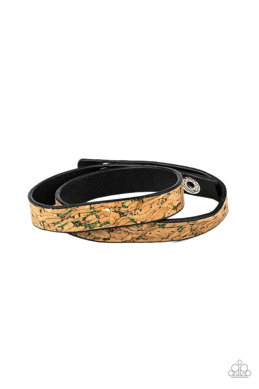 Space Warp Green Paparazzi Bracelet