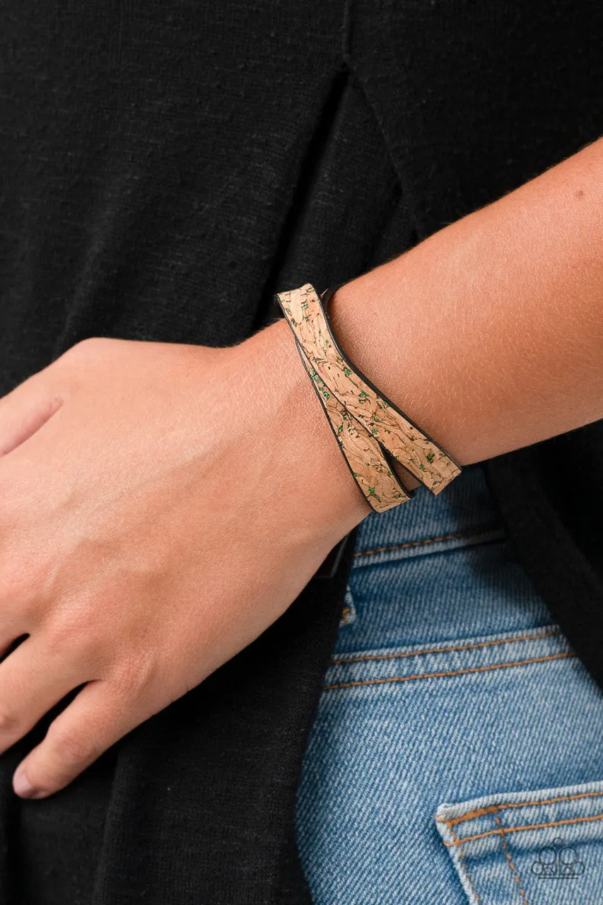 Space Warp Green Paparazzi Bracelet