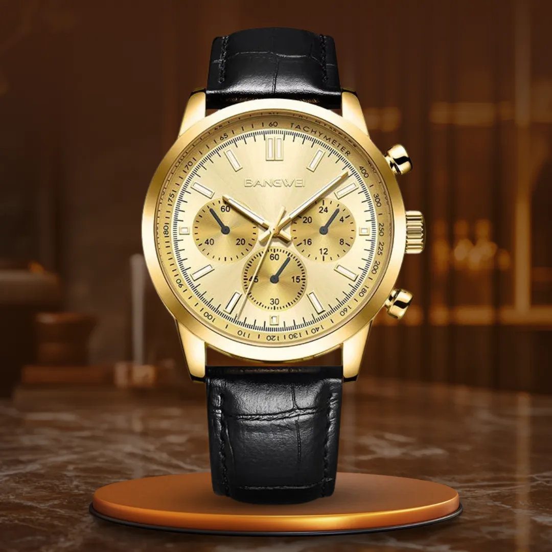 Sporty, Casual, Military, Business Leather Quartz Watch