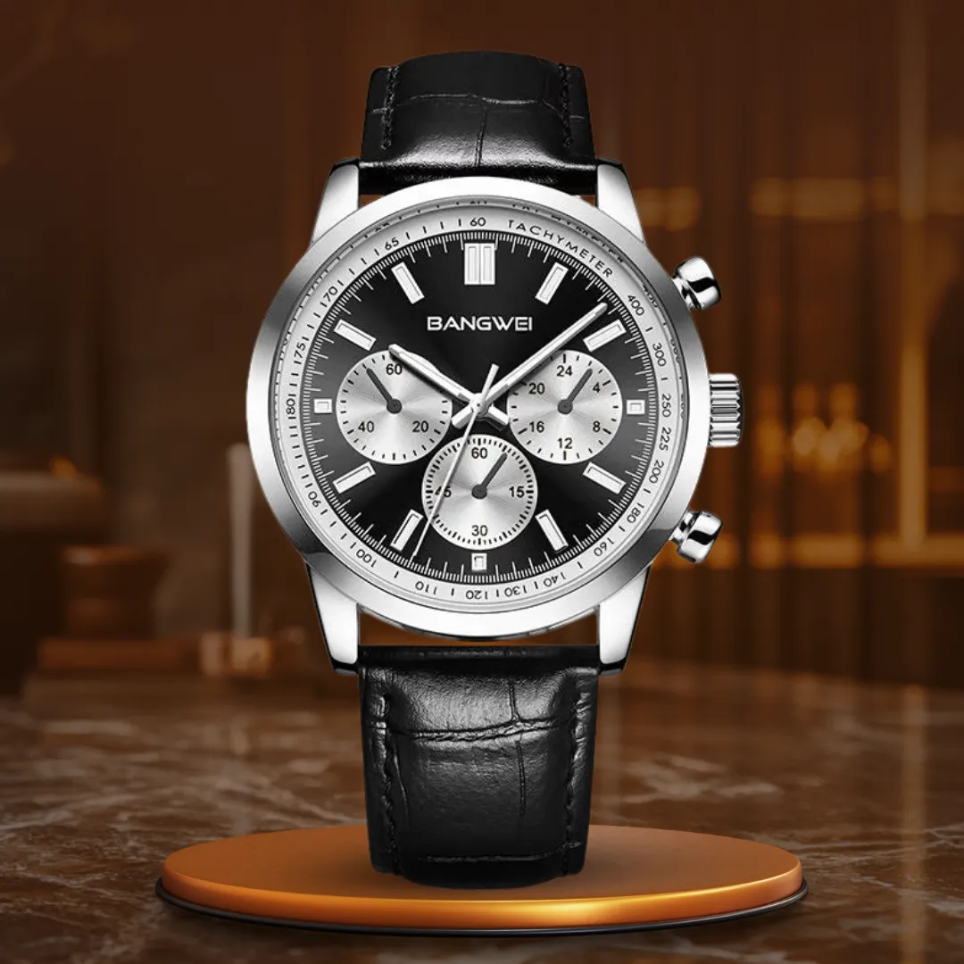 Sporty, Casual, Military, Business Leather Quartz Watch