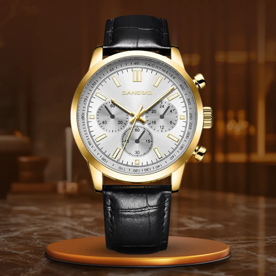 Sporty, Casual, Military, Business Leather Quartz Watch