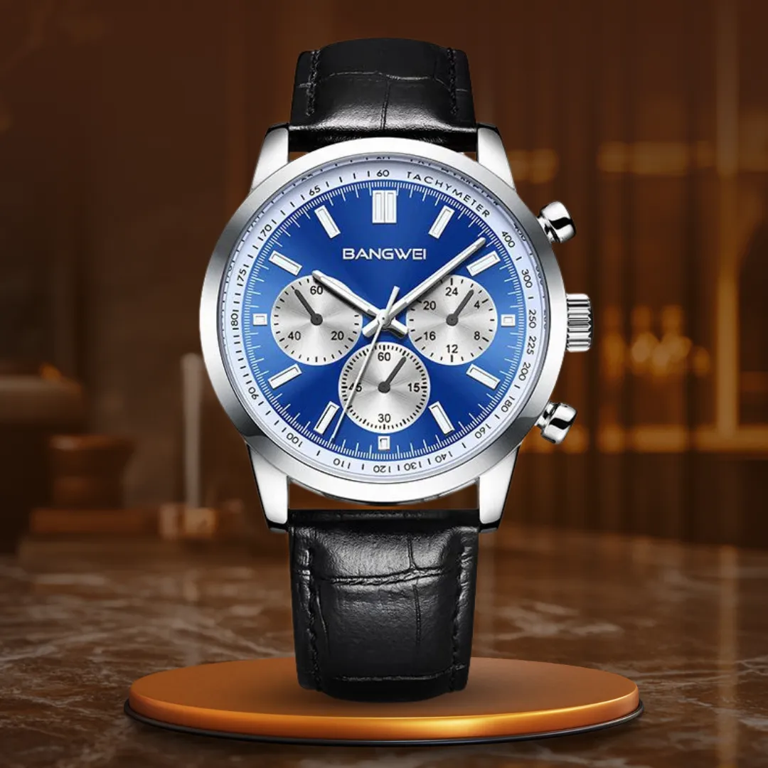 Sporty, Casual, Military, Business Leather Quartz Watch