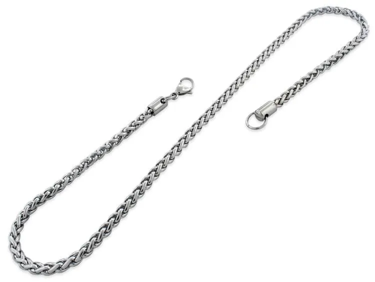 Stainless Steel 18" Spiga Chain Necklace 5.0 MM