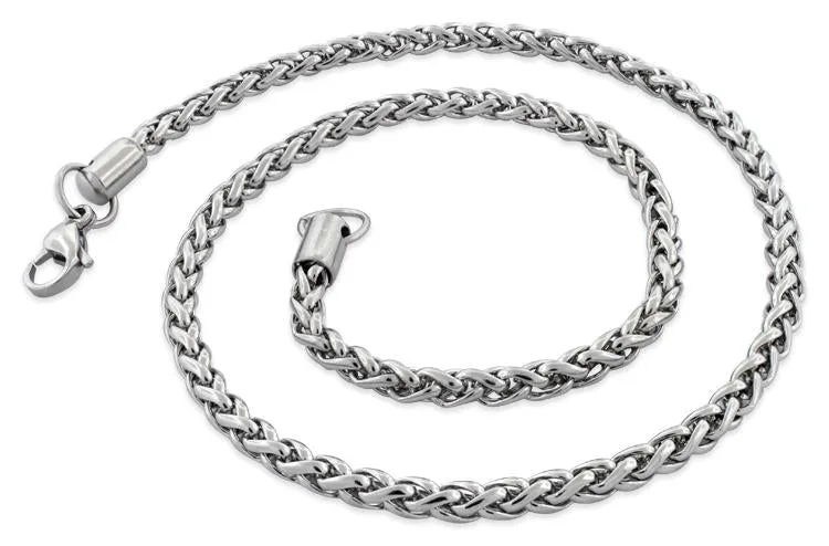 Stainless Steel 18" Spiga Chain Necklace 5.0 MM