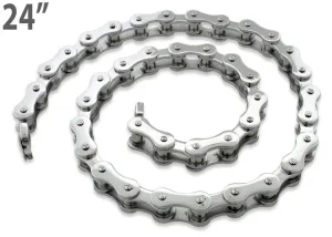 Stainless Steel Motorcycle Chain Necklace 24 inches - 10.4mm