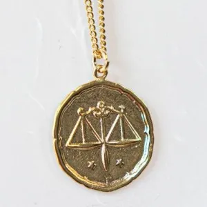 Star Sign Pendant Necklace - Libra