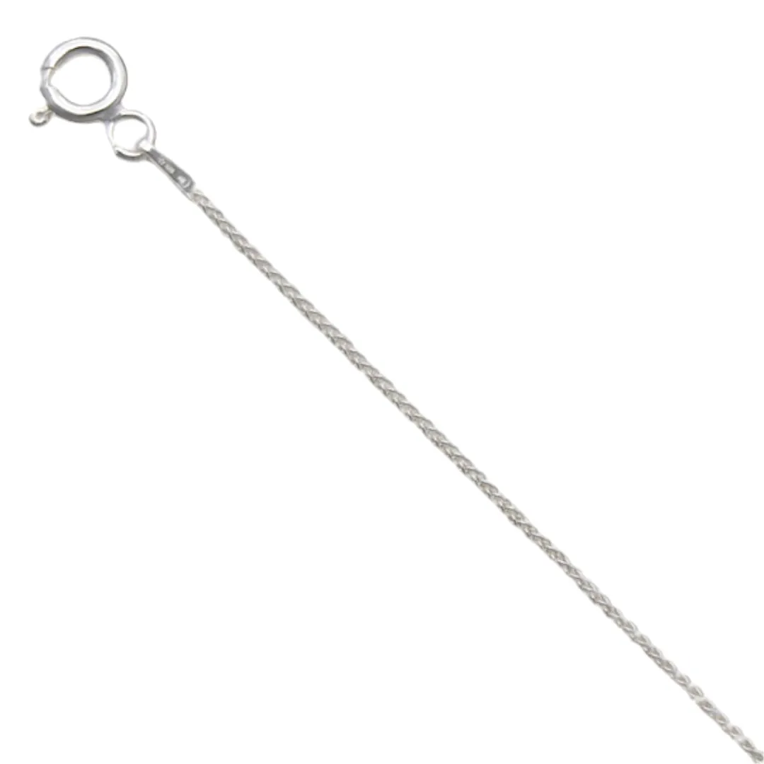 Sterling Silver 24" Spiga Chain | 0.9mm