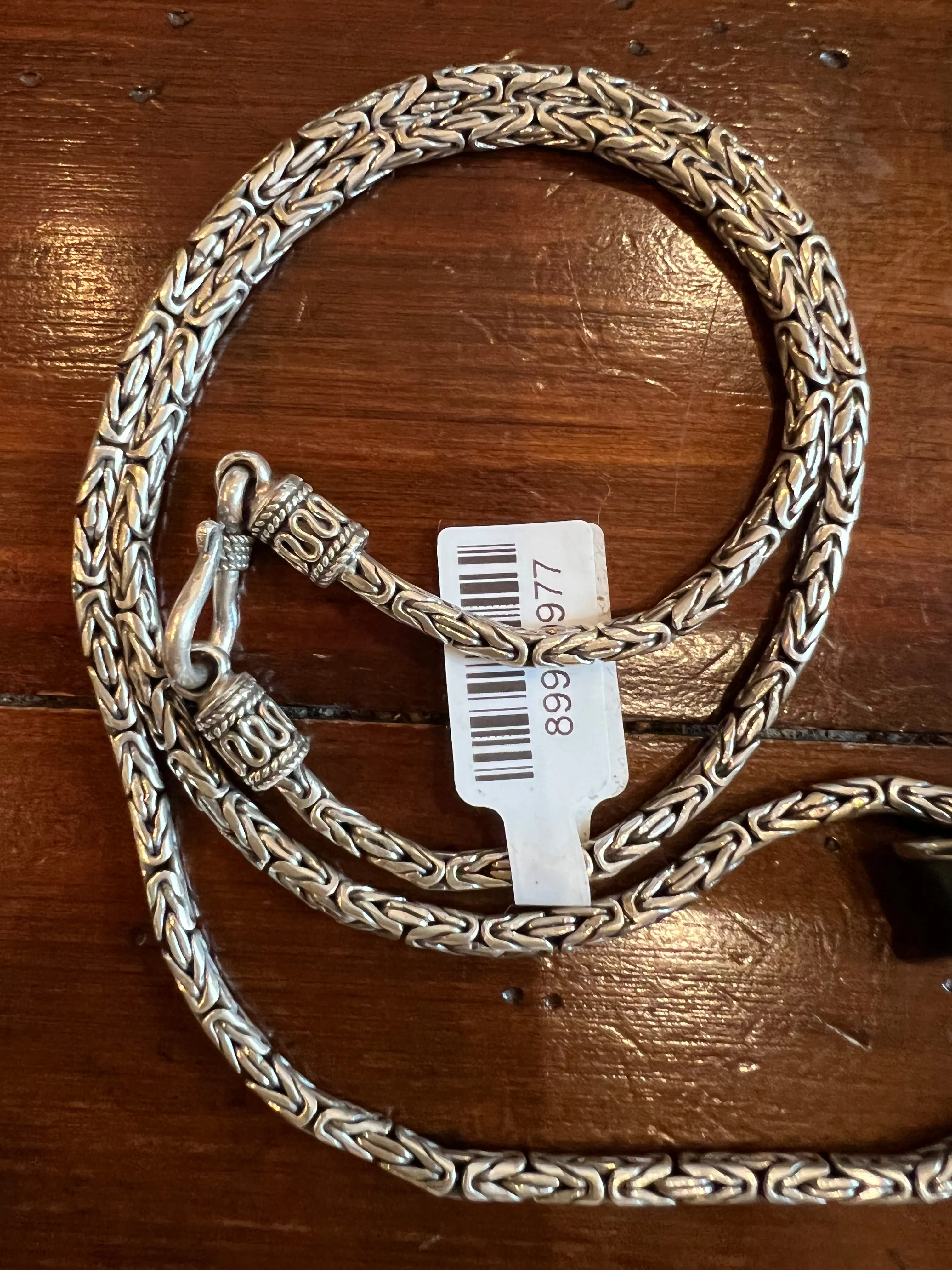 Sterling Silver Bali Chain 18"