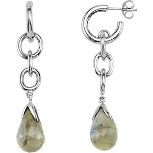 Sterling Silver Labradorite Earrings