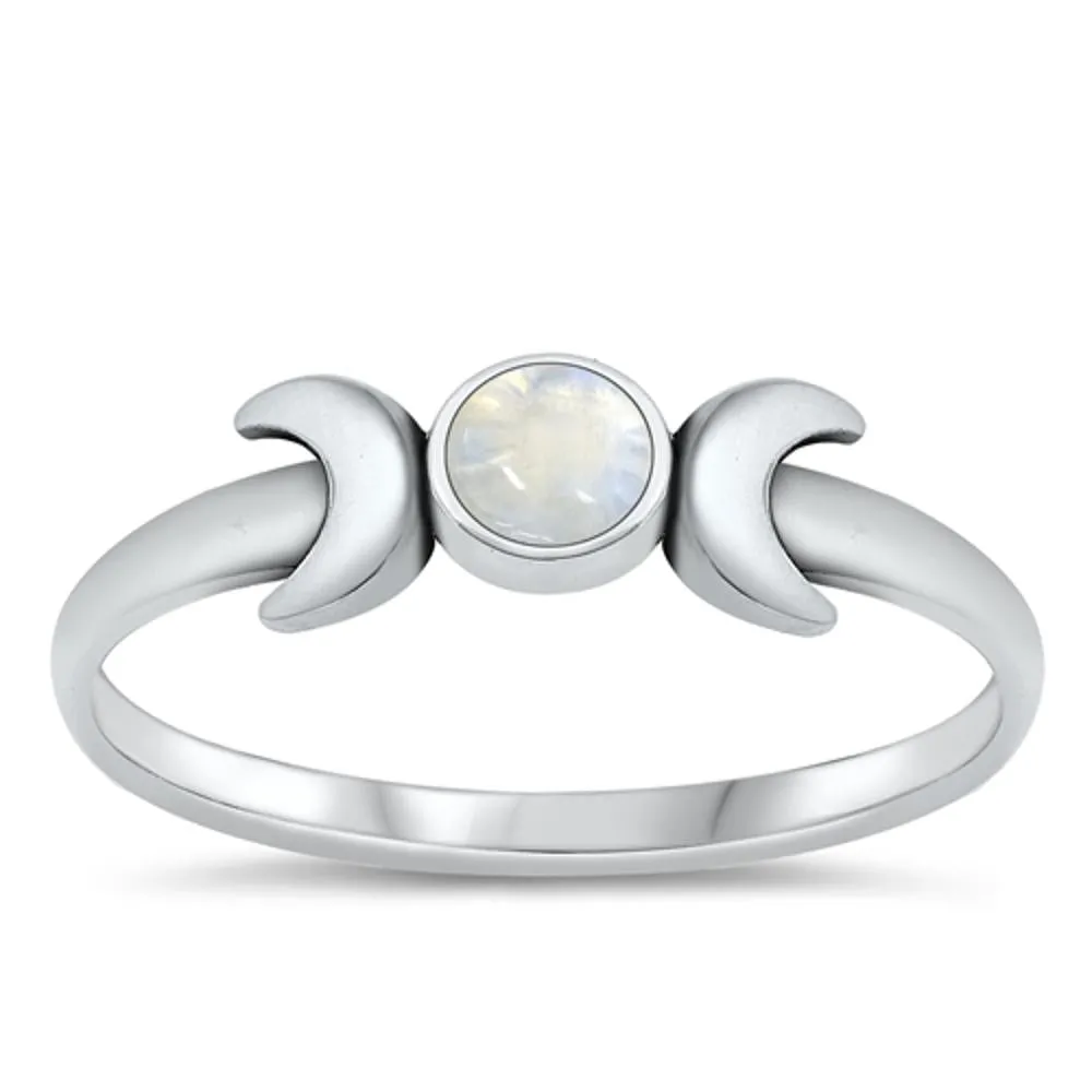 Sterling Silver Moonstone Ring