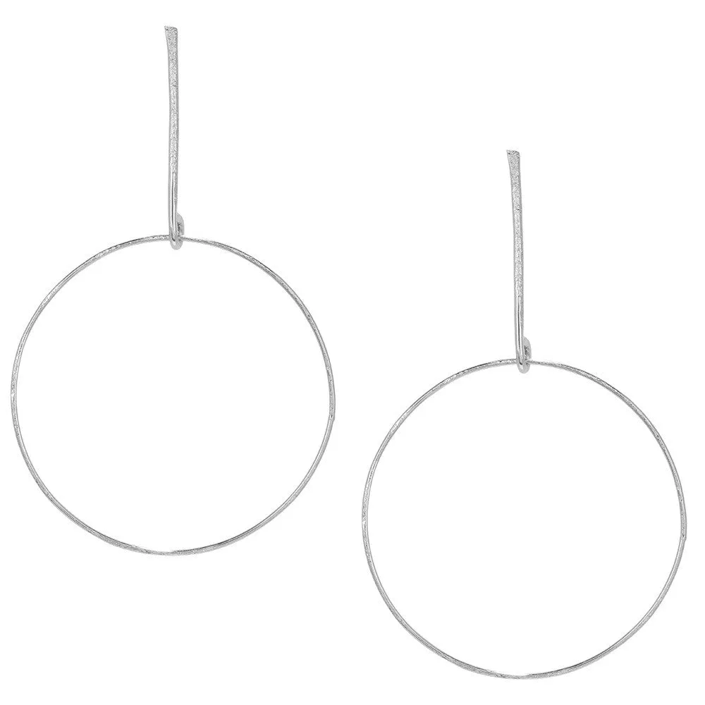 Stick and Circle Earrings