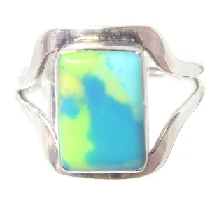 Stone Inlaid Ring, Blue