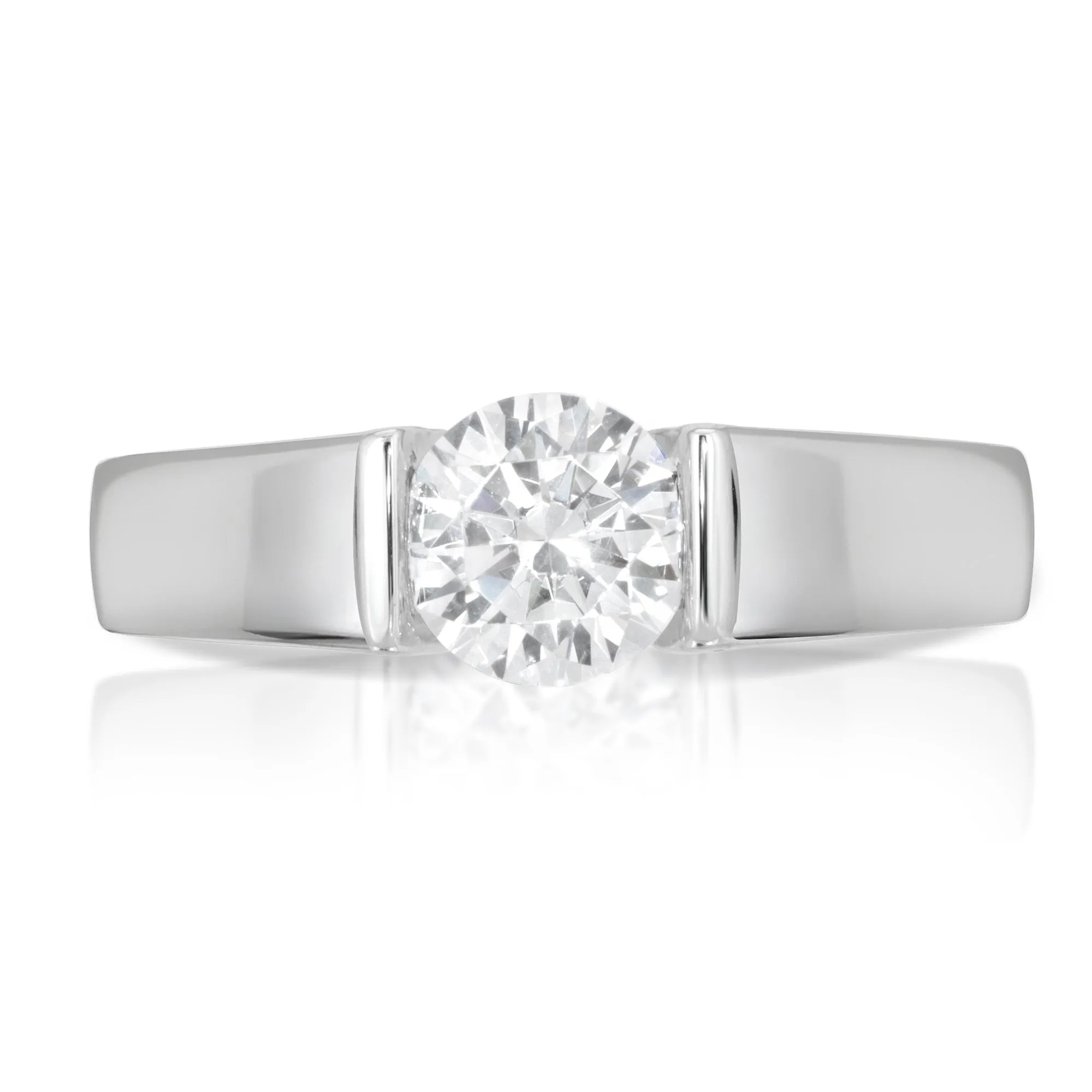 Svana Classic Tension Set Engagement Ring in 14K, 18K or Platinum