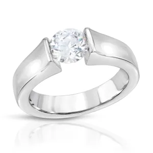 Svana Classic Tension Set Engagement Ring in 14K, 18K or Platinum