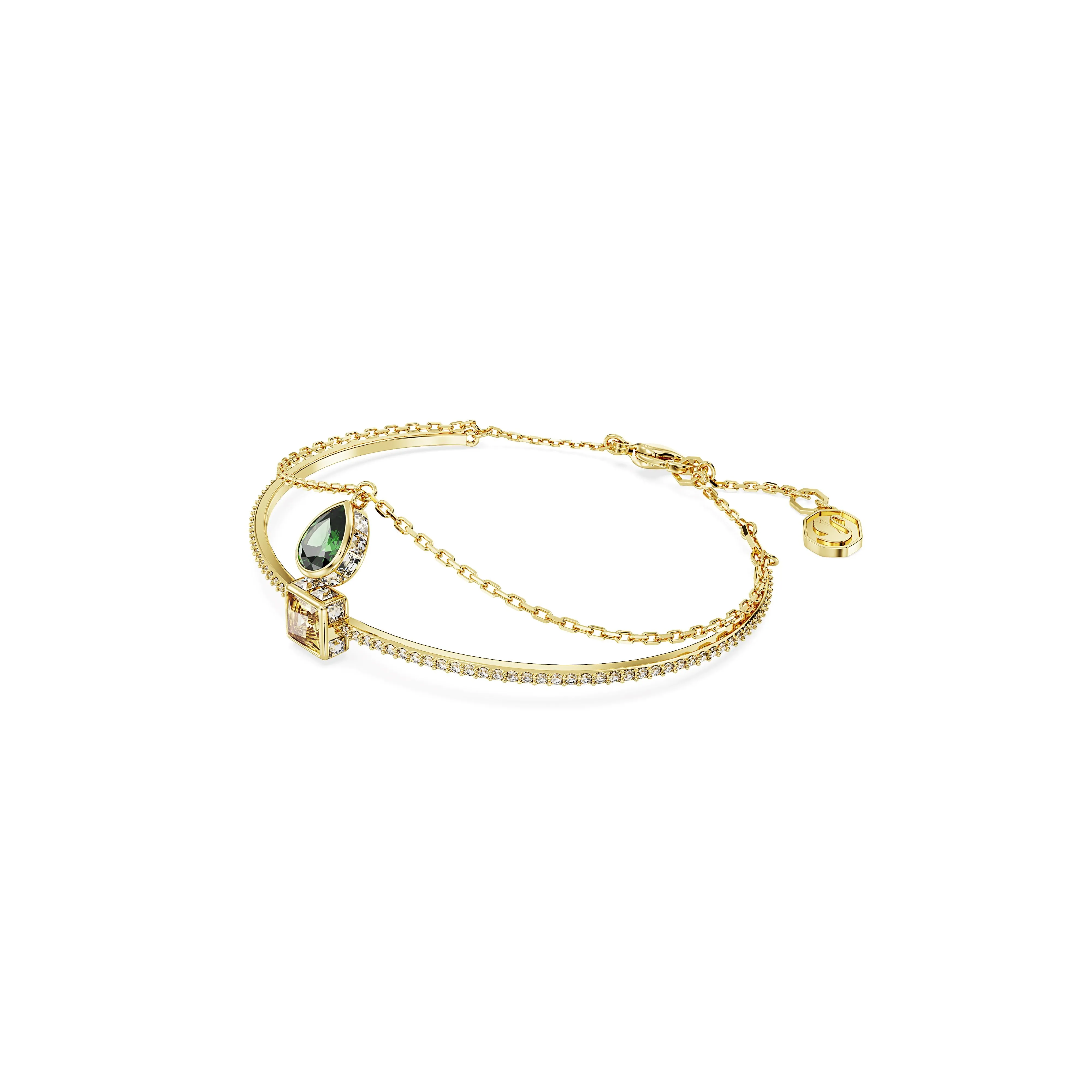 Swarovski Stilla Gold Tone Multicoloured Bangle