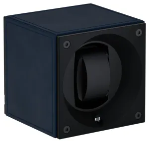 Swiss KubiK Watch Winder Masterbox Single Dark Blue Leather