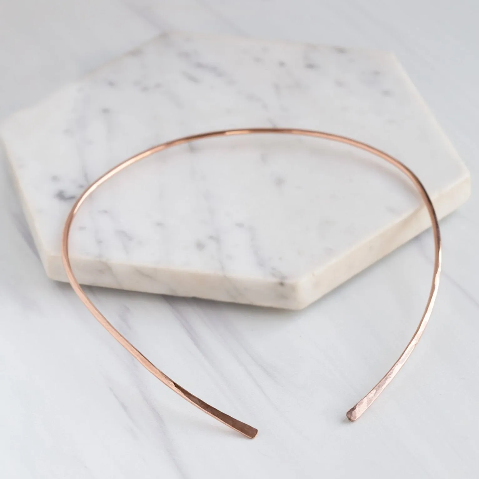 The Open Cuff Necklace | Rose Gold Filled