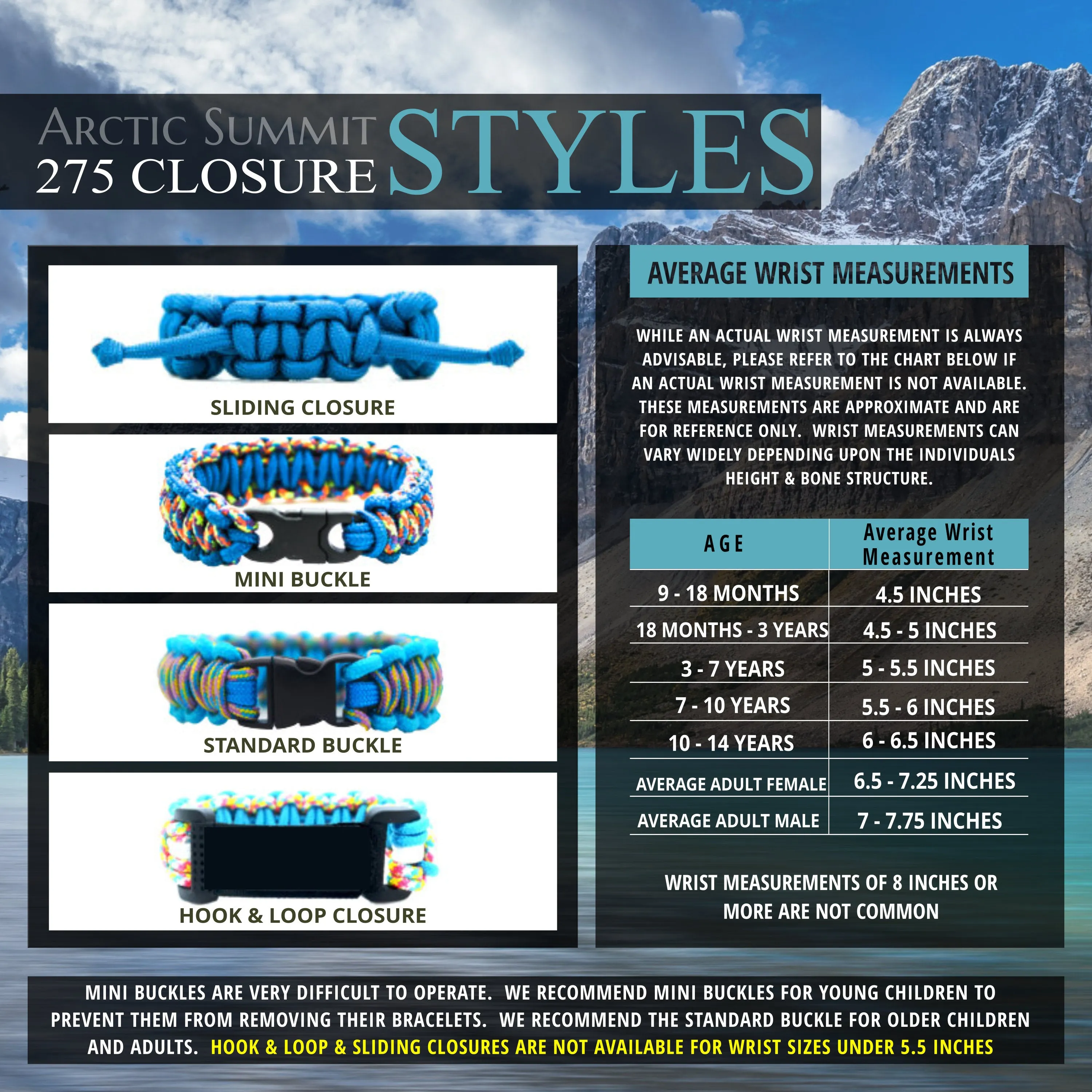 Thin Blue Line 275 Paracord Bracelet for Kids & Adults