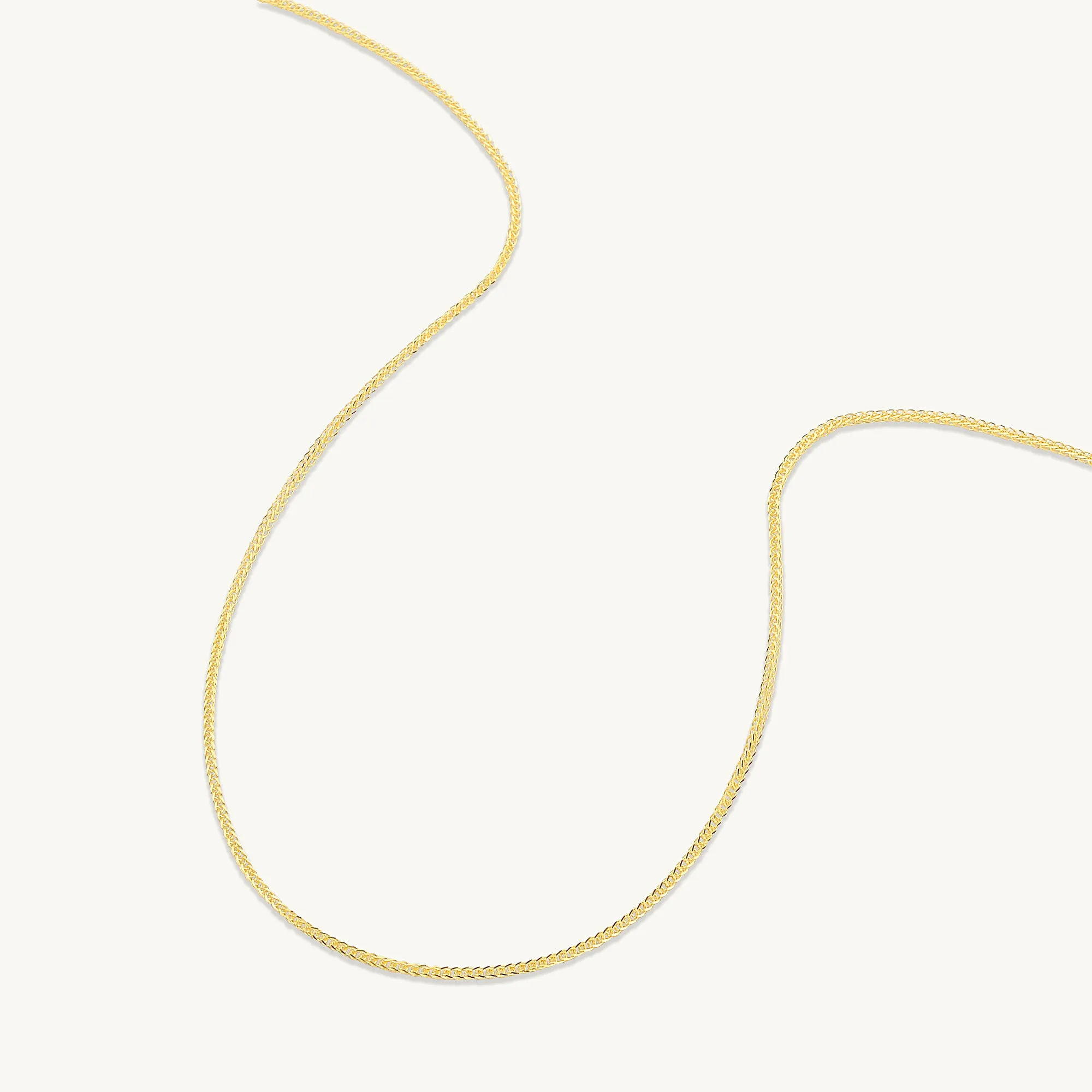 Thin Cable Chain Rope Necklace