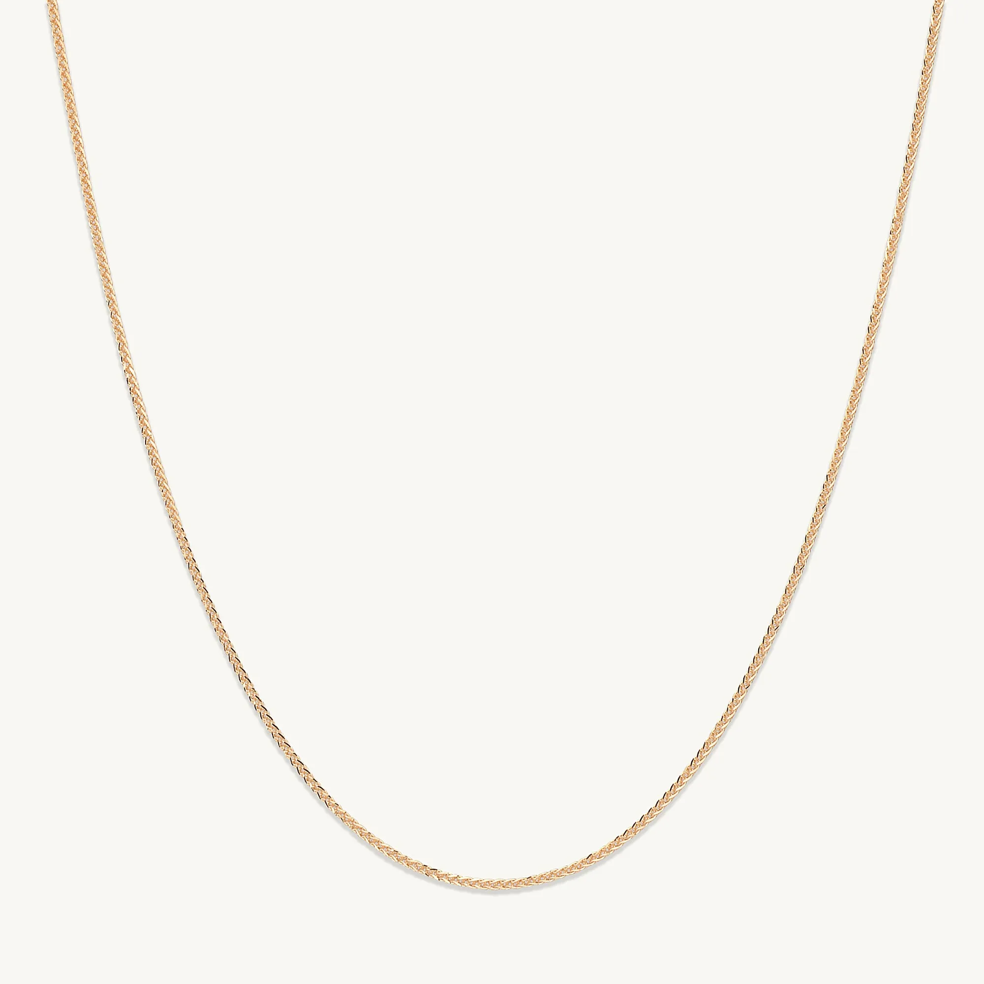 Thin Cable Chain Rope Necklace