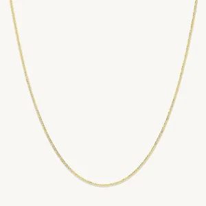 Thin Cable Chain Rope Necklace