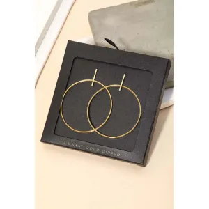 Thin Gold Hoop Earring