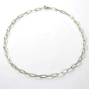 Thin Paperclip Necklace