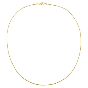 Thin Rope Chain Necklace 14K