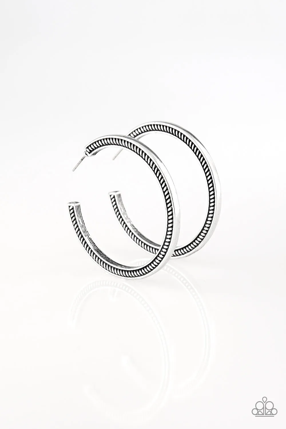 This Is My Tribe Silver Hoop Earring