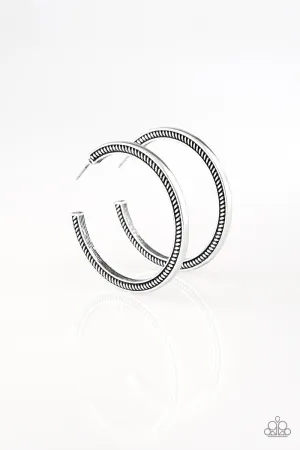 This Is My Tribe Silver Hoop Earring