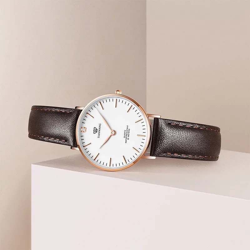 TIANWANG Women's Leather Watch - Stylish,Simple & Casual - A Perfect Accessory for Her LS3851