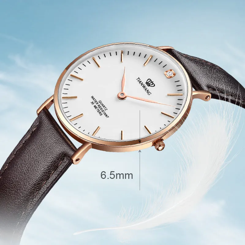 TIANWANG Women's Leather Watch - Stylish,Simple & Casual - A Perfect Accessory for Her LS3851