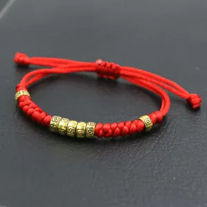 Tibetan lucky bracelet - red