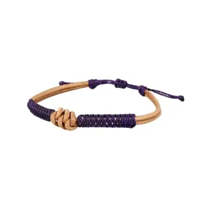 Tibetan purple protection knot bracelet