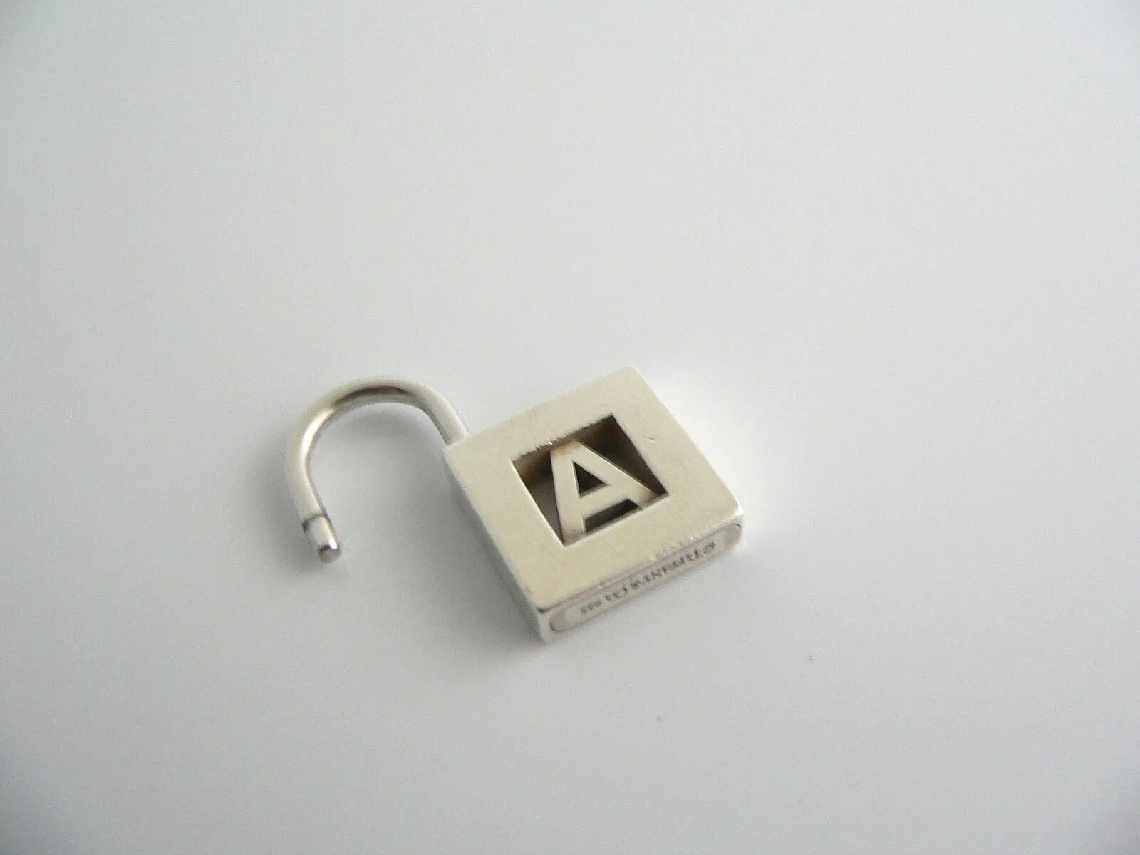 Tiffany & Co Alphabet A Charm Personalized Padlock Pendant 4 Necklace Bracelet
