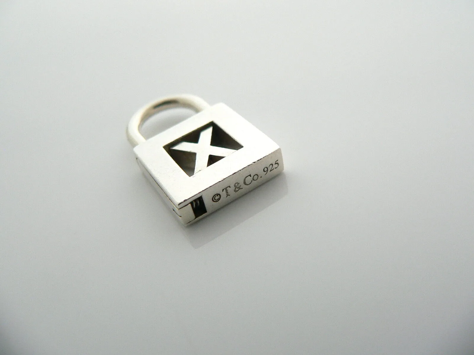 Tiffany & Co Alphabet X Pendant Personalized Padlock Charm 4 Necklace Bracelet