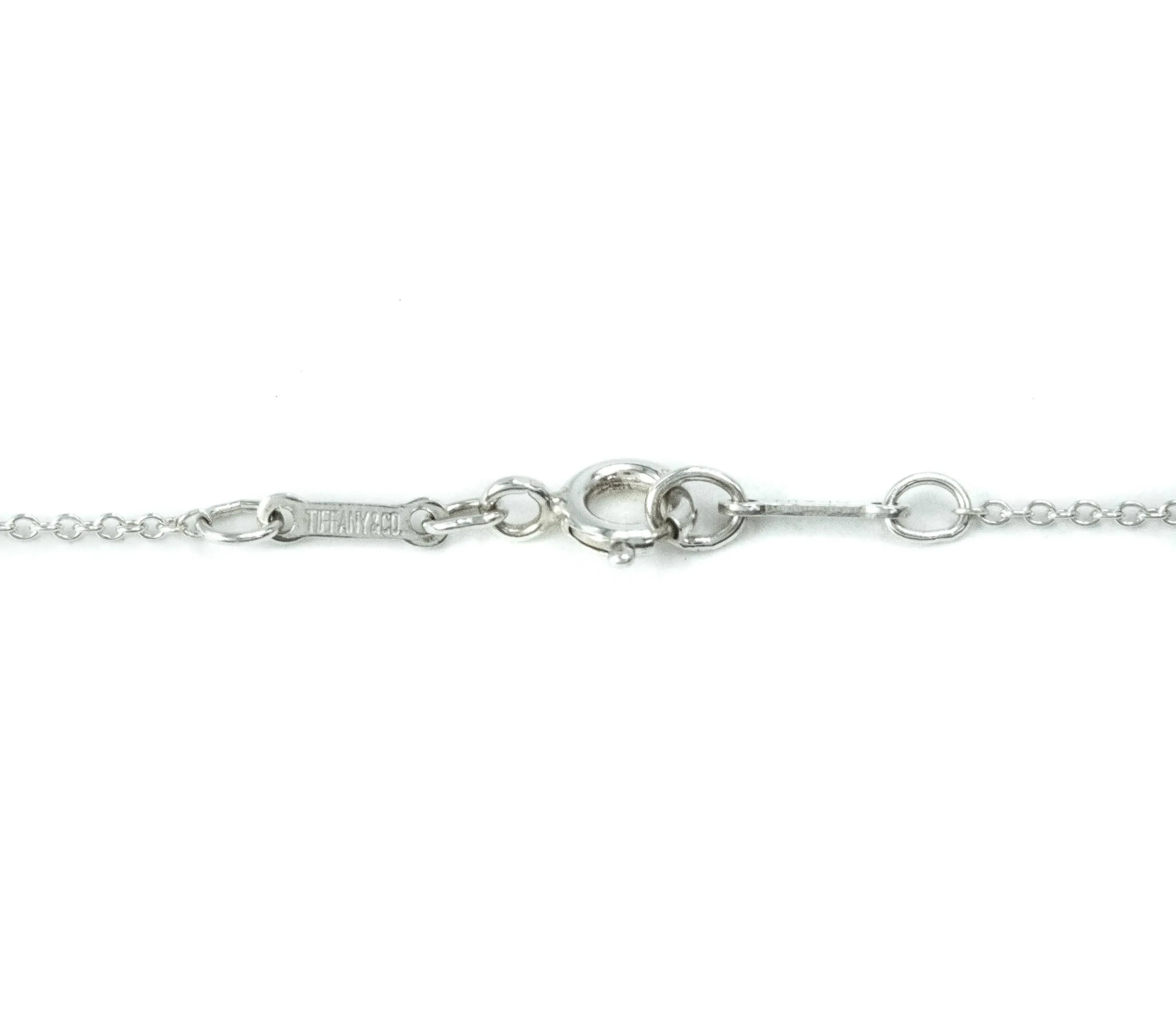 Tiffany & Co Elsa Peretti Open Heart 16mm Pendant Sterling Silver Necklace - 16"
