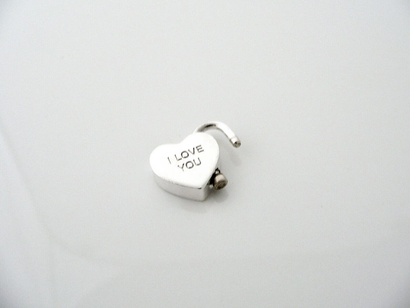 Tiffany & Co I Love You Heart Padlock Charm Pendant 4 Necklace Bracelet Gift