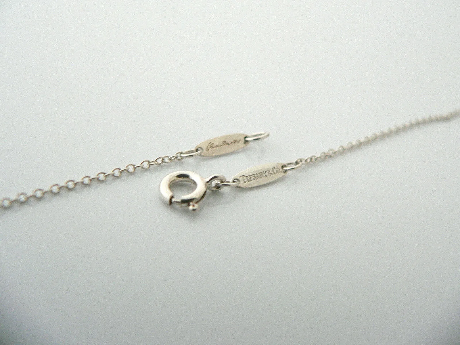 Tiffany & Co Silver Peretti Alphabet Y Necklace Pendant Chain Charm Gift Love