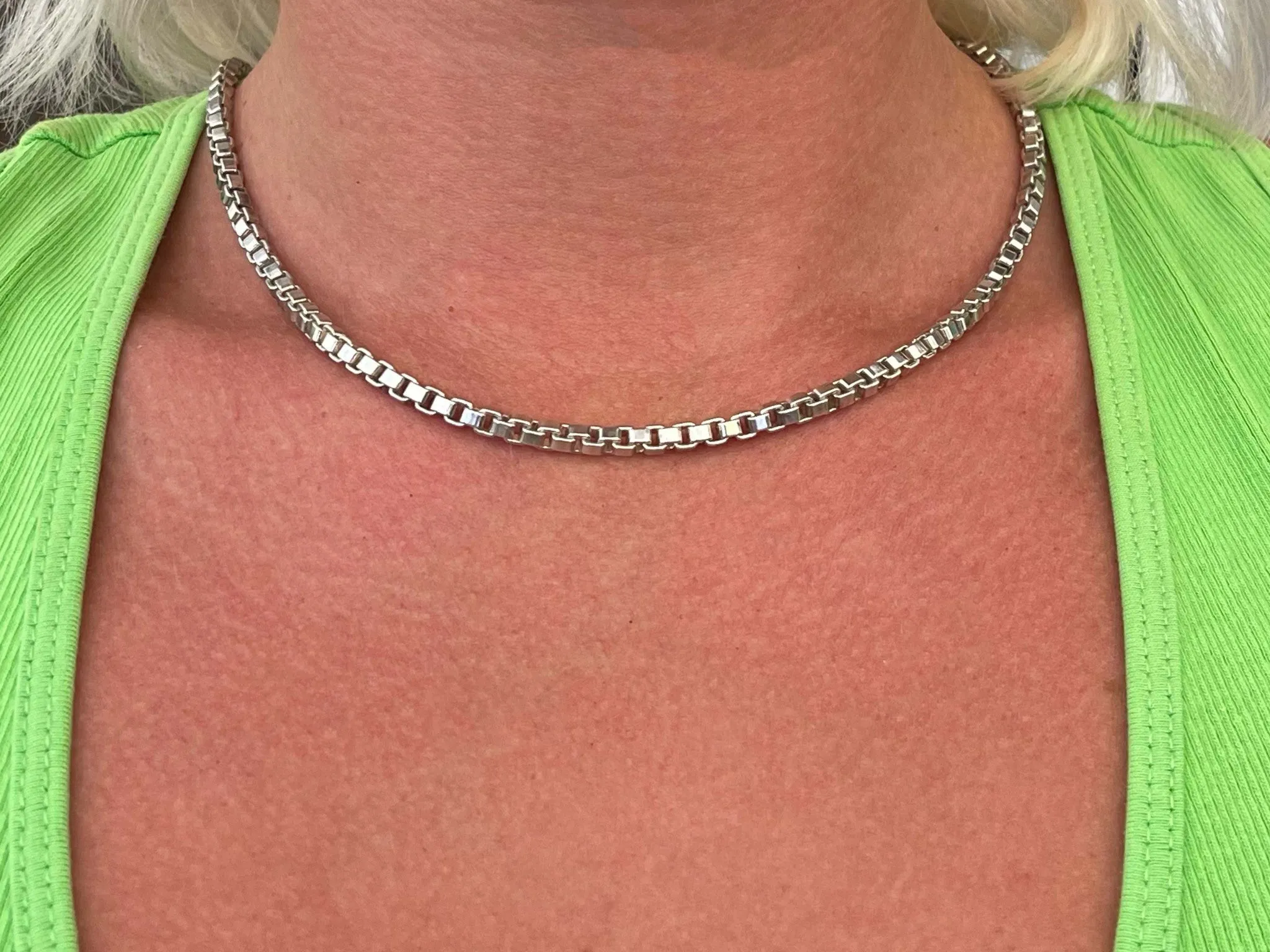 Tiffany & Co. Venetian Box Chain in Sterling Silver