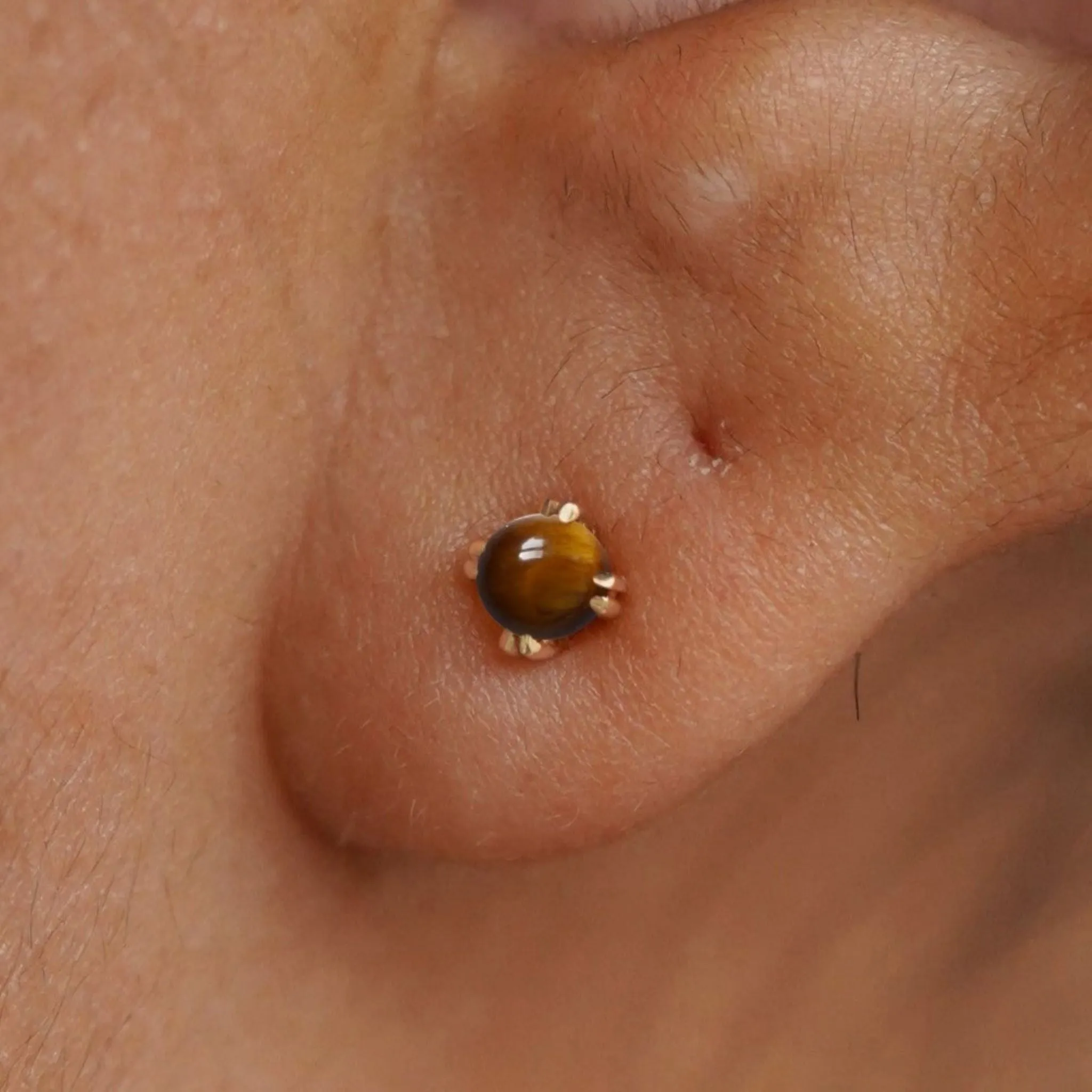 Tiger Eye Earring