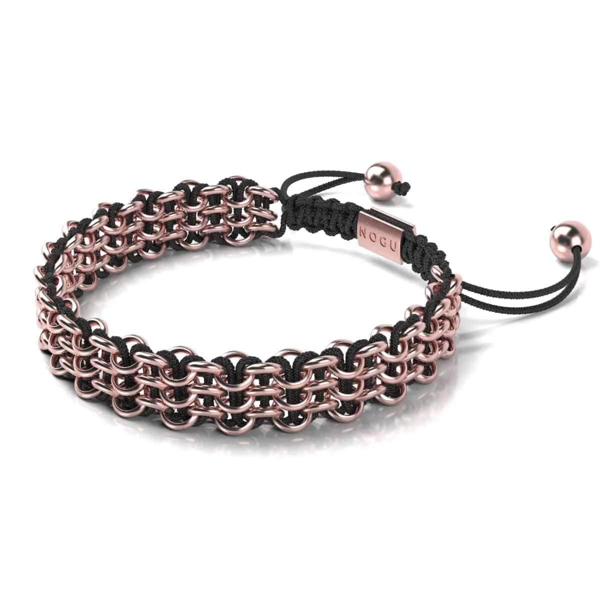 Tiger Links | Original Kismet Bracelet | Black x Rose Gold