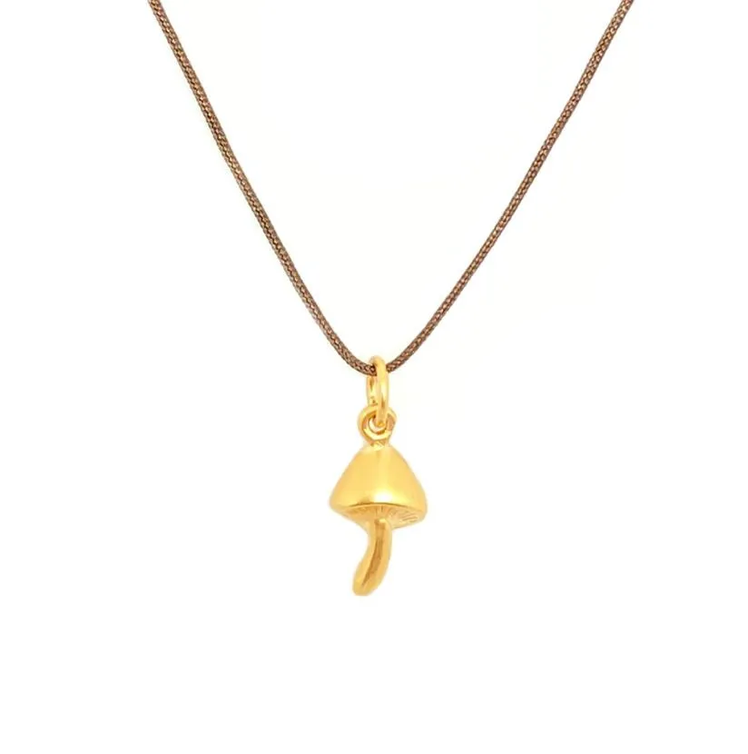 Tiny Charm Necklace - Mushroom