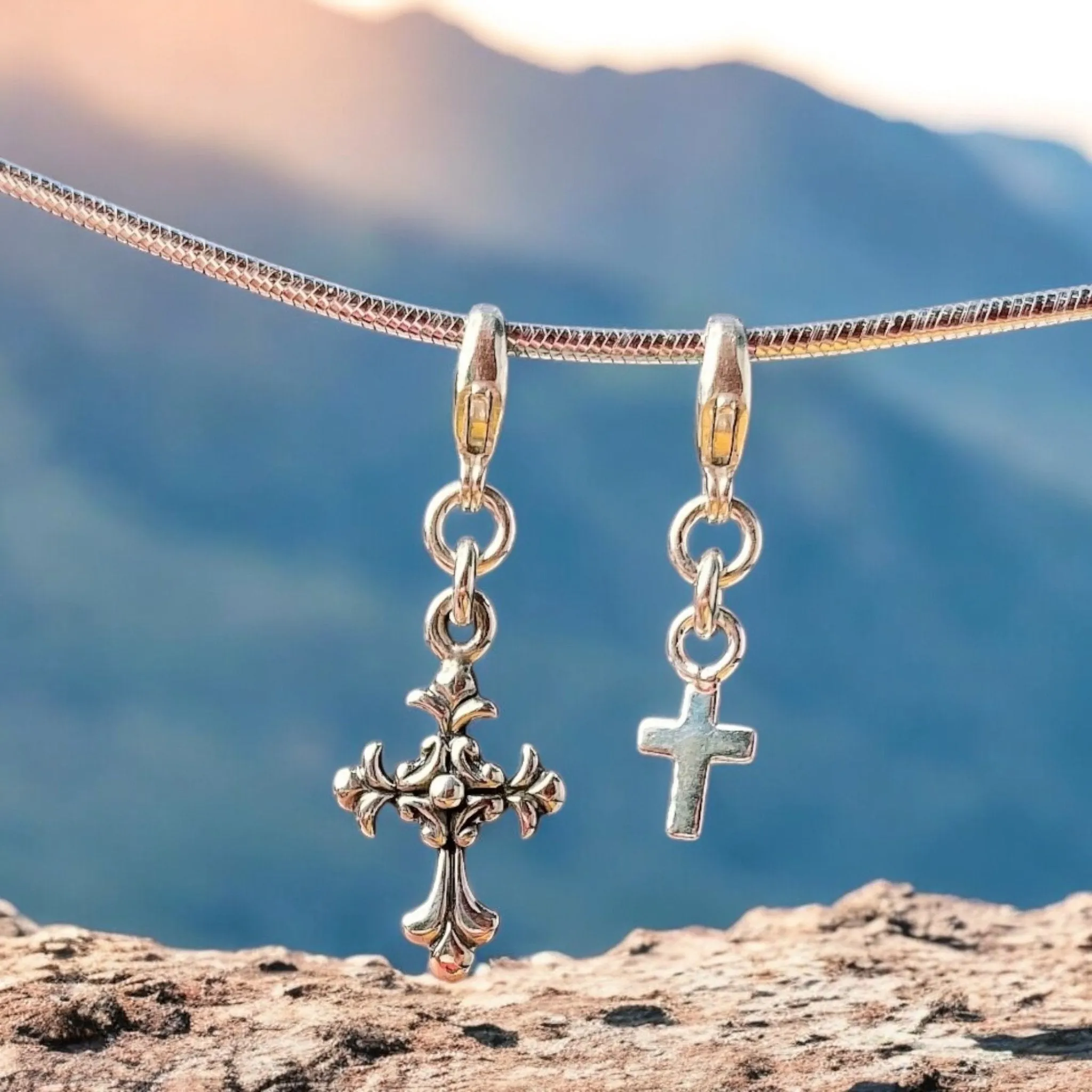 Tiny Cross Charm