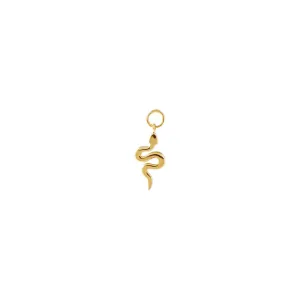 Tiny Solid Snake Charm 14K