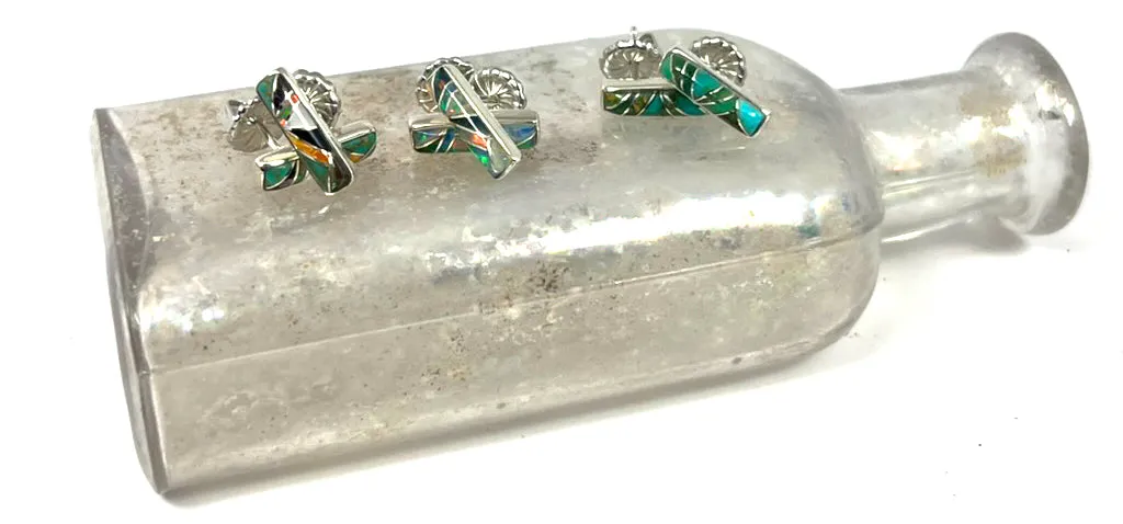 Totem Inlay Post Earring