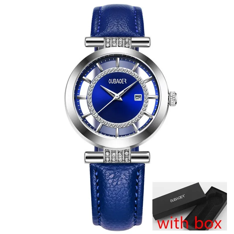 Transparent Dial and Leather Band Watches