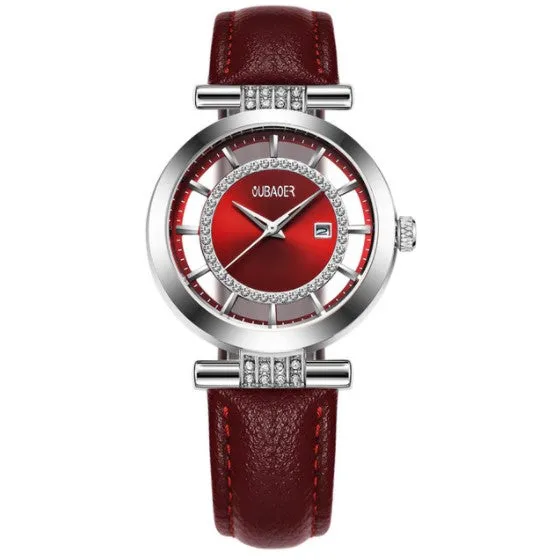 Transparent Dial and Leather Band Watches